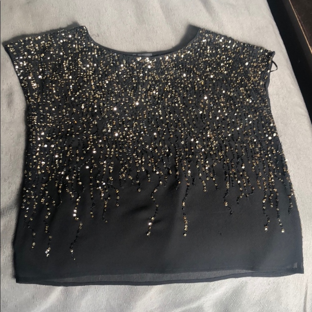 Vince Camuto Sequin Top